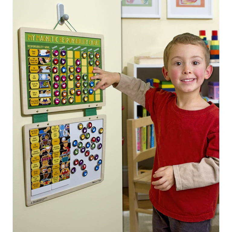 Melissa & Doug Deluxe Magnetic Responsibility Chart for sale online